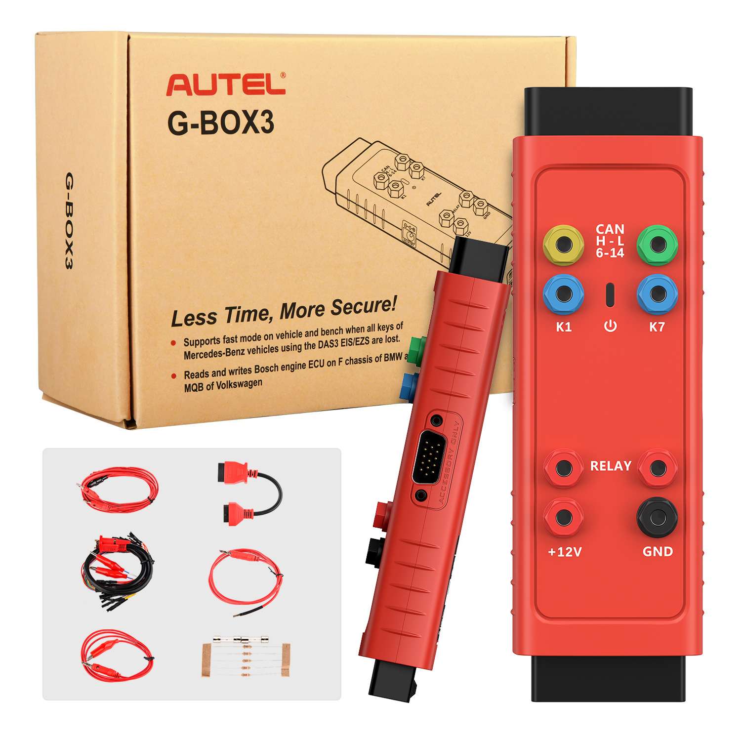AUTEL道通GBOX3诊断仪钥匙编程海外版配备IM608 IM508使用