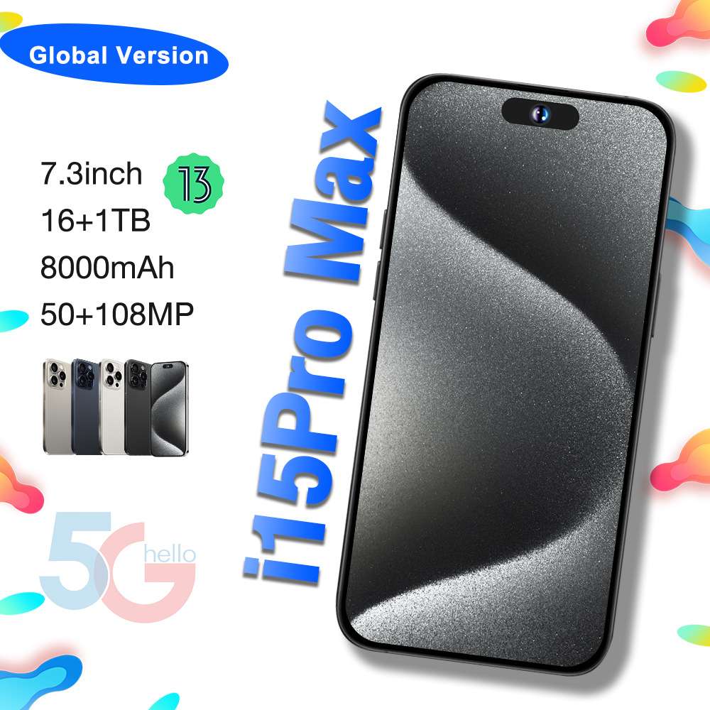 i15promax跨境现货新爆款6.53寸4G全网通32G智能手机厂家外贸代发