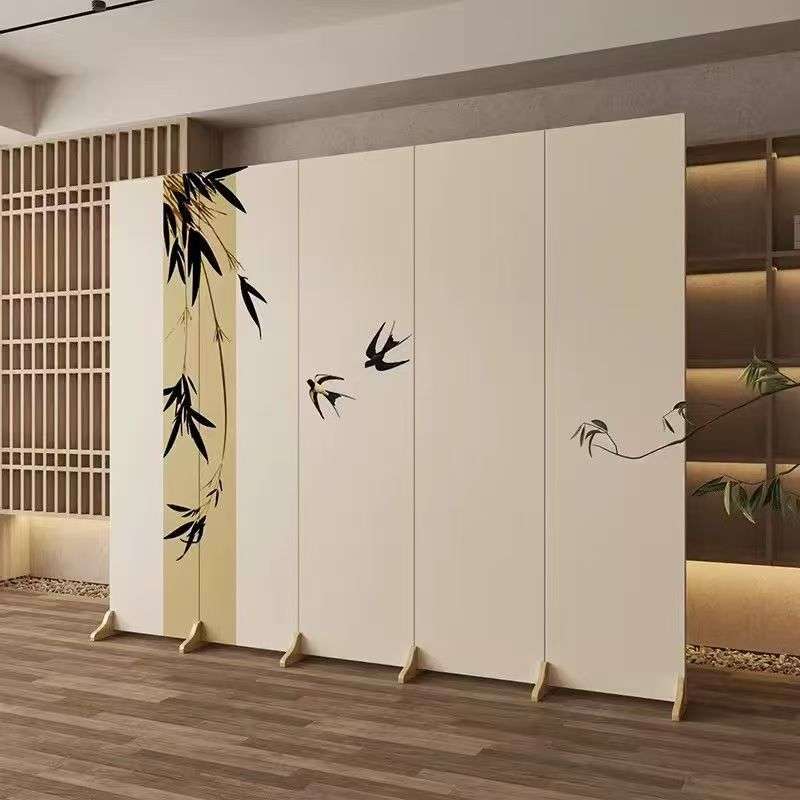 中式屏风隔断折叠移动客厅卧室简约现代玄关办公茶室遮挡简易折屏