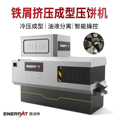 含切屑液铁屑压饼机脱油率高饼块静置无滴漏 金属屑压块机