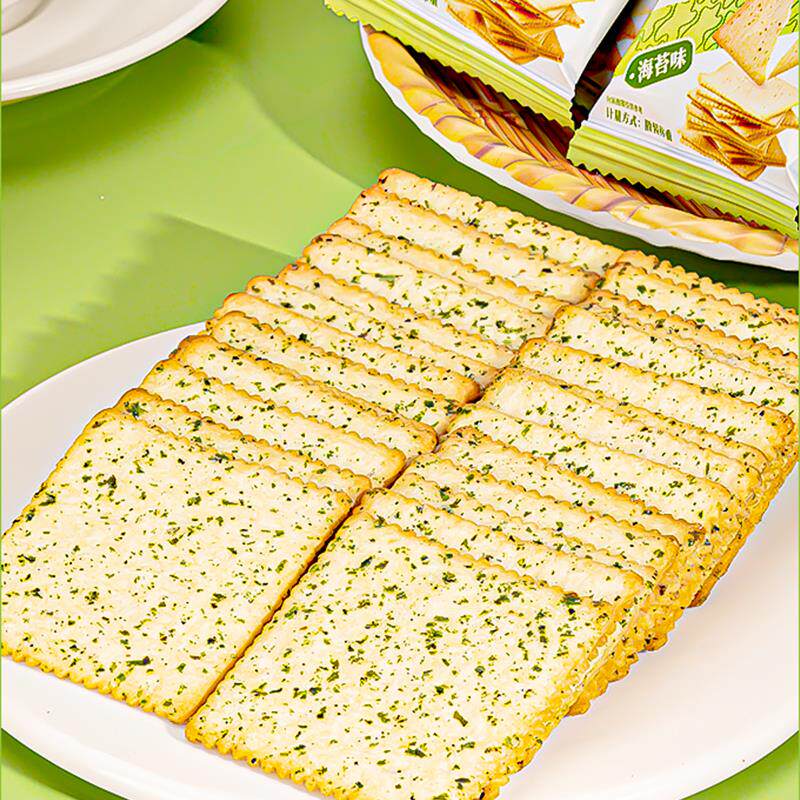 新日期薄脆饼干海苔薄脆薯片咸香酥脆甄选美味网红追剧解馋