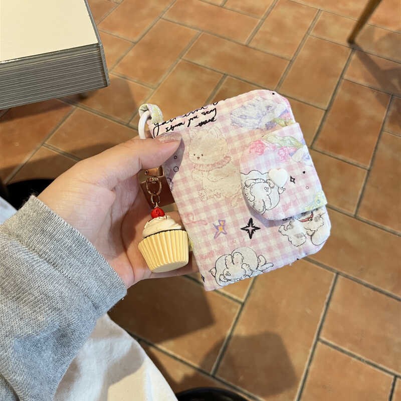新款可爱少女心钱卡一体包百搭大容量零钱包便携证件卡包多层收纳