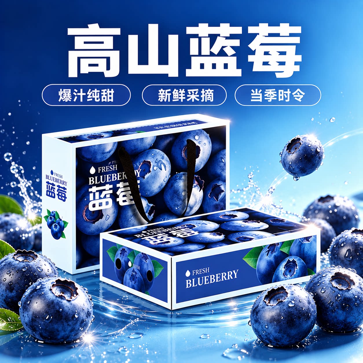 云南蓝莓【京东/顺丰多地次日达】 新鲜高山蓝莓L25品种时令水果