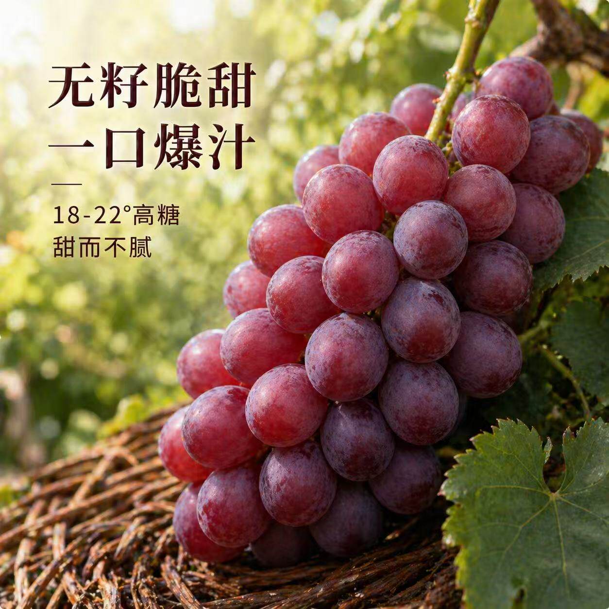 克伦生无籽红提新鲜水果无核红提子应季孕妇水果礼盒装引进品种