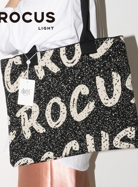 CROCUS Light系列黑夜繁星 法式百搭单肩大容量通勤字母托特包女