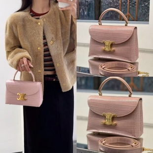 СеΙiпе 鳄鱼纹手提包女翻盖单肩斜跨包休闲 法国游25年新款