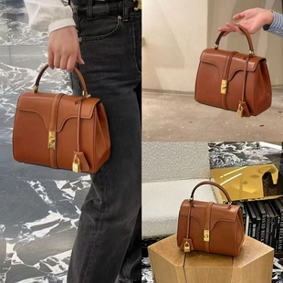 СеΙiпе 金属logo手提包翻盖单肩斜跨包休闲 法国游25年新款