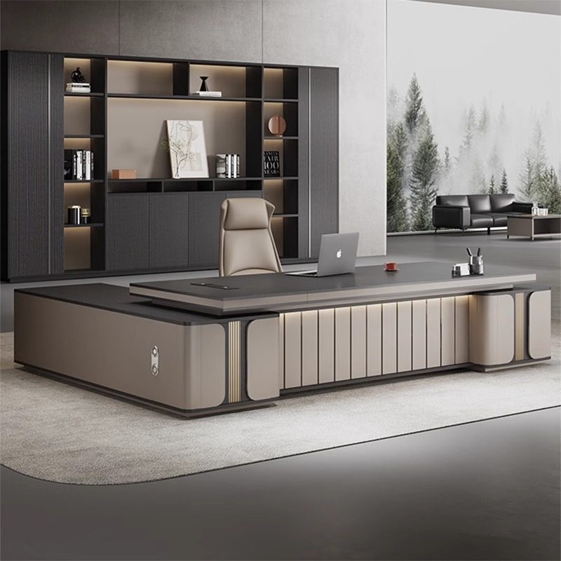 简约现代老板办公桌椅组合轻奢高级感总裁室家具新中式经理大班台,标准件/零部件/工业耗材,其他管件,淘宝优惠券,粉丝福利购,淘宝优惠卷