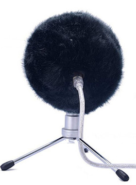 适合Blue snowball Studio蓝雪球直播麦克风话筒防风罩防风毛毛套