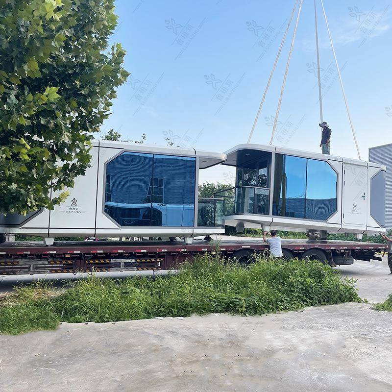 高端大气新款星空房 露营山坡观星微太空舱 网红新款铝外壳民宿