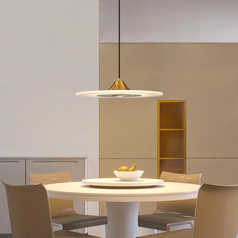餐厅吊灯现代简约餐厅灯设计师飞碟极简卧室床头小吊灯1