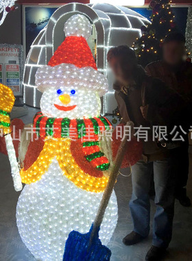 灯光秀发光席草雪人造型灯 户外广场街道商场超市节日LED亮化装饰