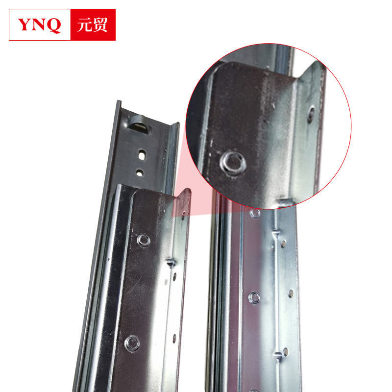 伸缩餐桌滑轨茶几双向拉伸同步导轨餐桌钢丝轨道岛台滑轨折叠翻板