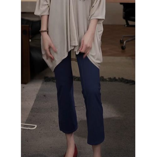 7SEVEN“新科技凉感面料”八分烟管裤弹力修身显瘦超模裤通勤4925