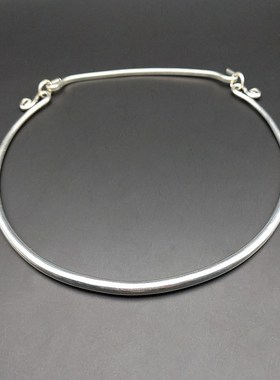 贵州民族风 苗族手工苗银项饰 个性龙凤锁骨项圈工艺品批