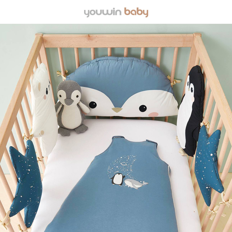优为宝贝婴儿床床围防撞儿童软包宝宝拼接床围栏透气挡布护