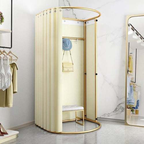 zh商场移动试衣间服装店落地便携式可折叠简易更衣室临时展示架门
