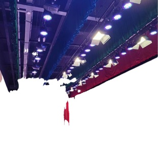 黑色防火阻燃舞台剧场幕布B1级剧场厂家升降大幕布拉幕卷扬机吊杆