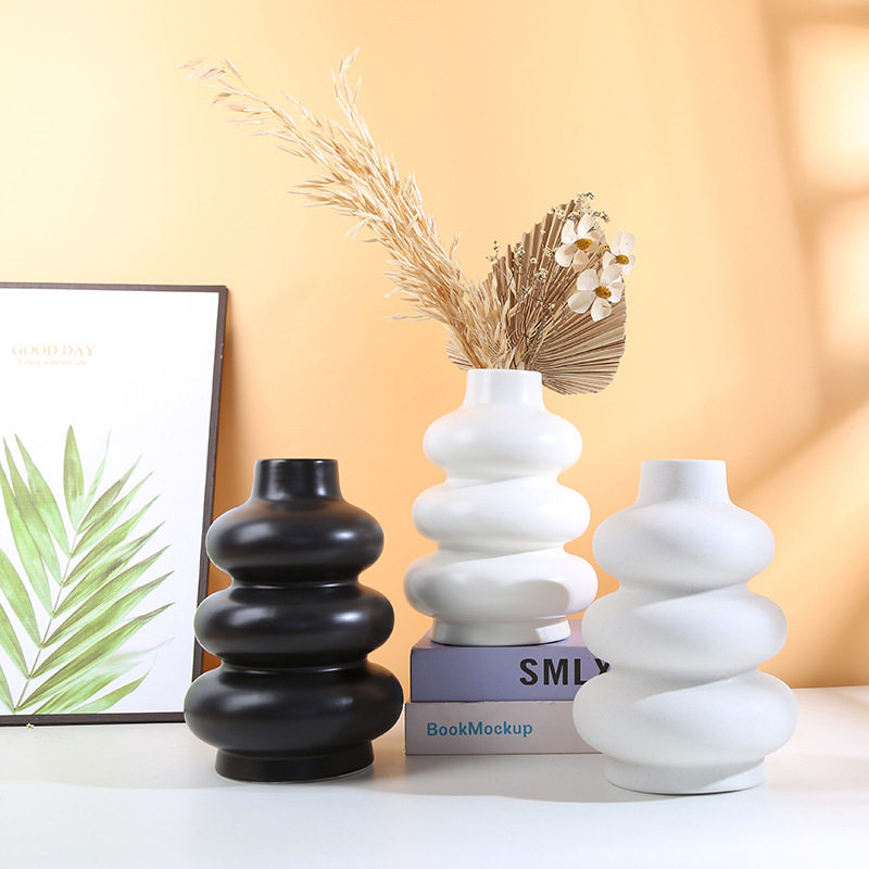 北欧风轻奢高级感甜甜圈陶瓷花瓶摆件客厅插花桌面装饰品水养鲜花,家庭/个人清洁工具,厨卫防水贴/条,淘宝优惠券,粉丝福利购,淘宝优惠卷