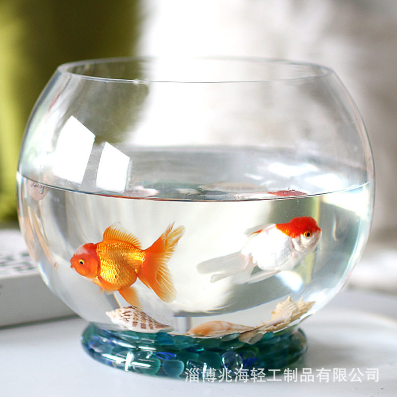 圆球玻璃鱼缸创意带底大号生态金鱼缸圆形家用乌龟缸虾缸水培花瓶,家庭/个人清洁工具,厨卫防水贴/条,淘宝优惠券,粉丝福利购,淘宝优惠卷