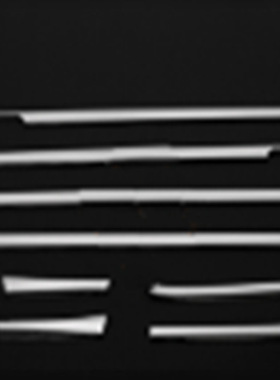 17款N-BOX ラバーマット JF3/4 下车窗饰条8件套 车窗饰条不锈钢