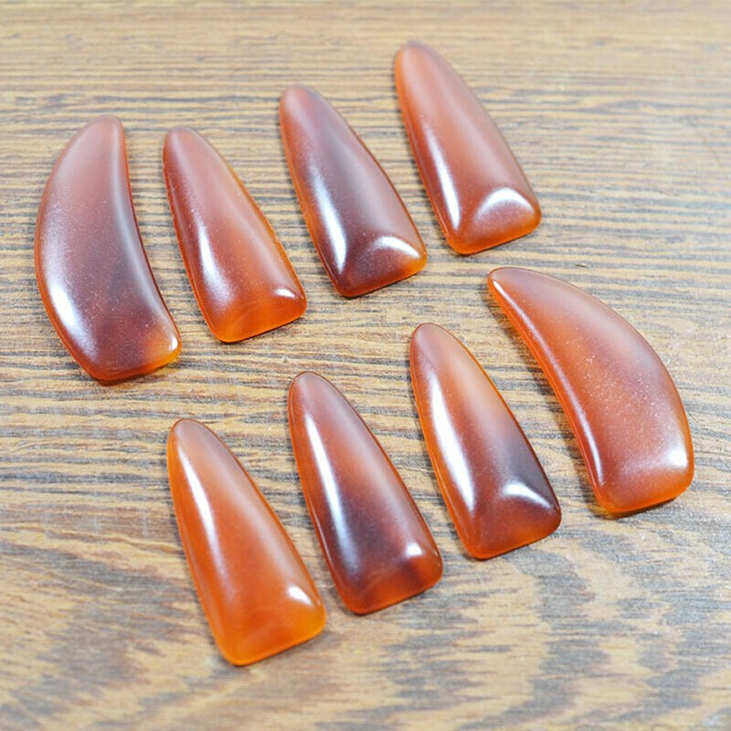 厂家现货批发古筝指甲王学院中山演奏型成人儿童单面弧古筝指甲