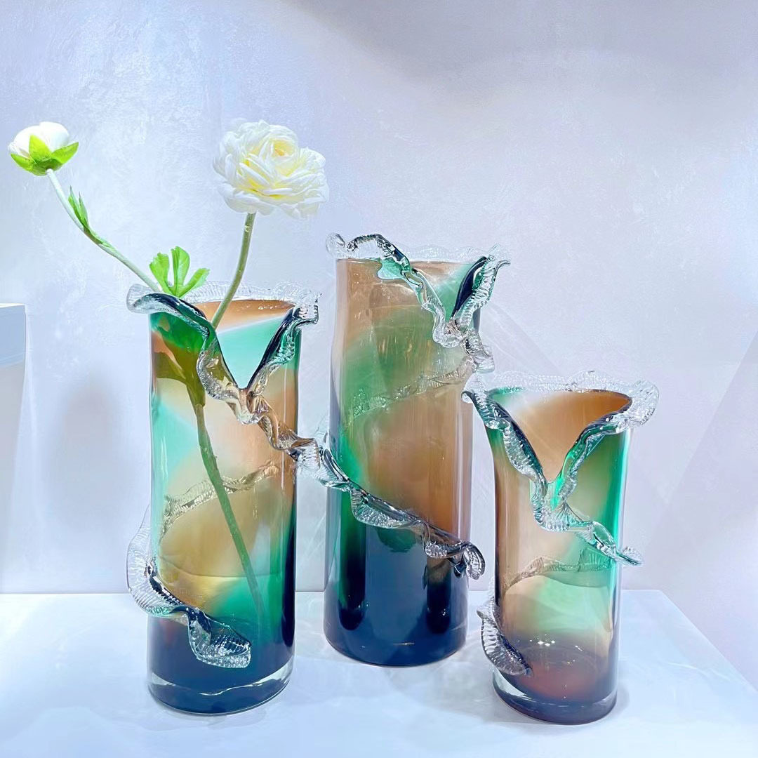 轻奢厚重玻璃花瓶摆件现代客厅玄关餐桌桌面插花花器琉璃瓶软装饰,标准件/零部件/工业耗材,其他管件,淘宝优惠券,粉丝福利购,淘宝优惠卷