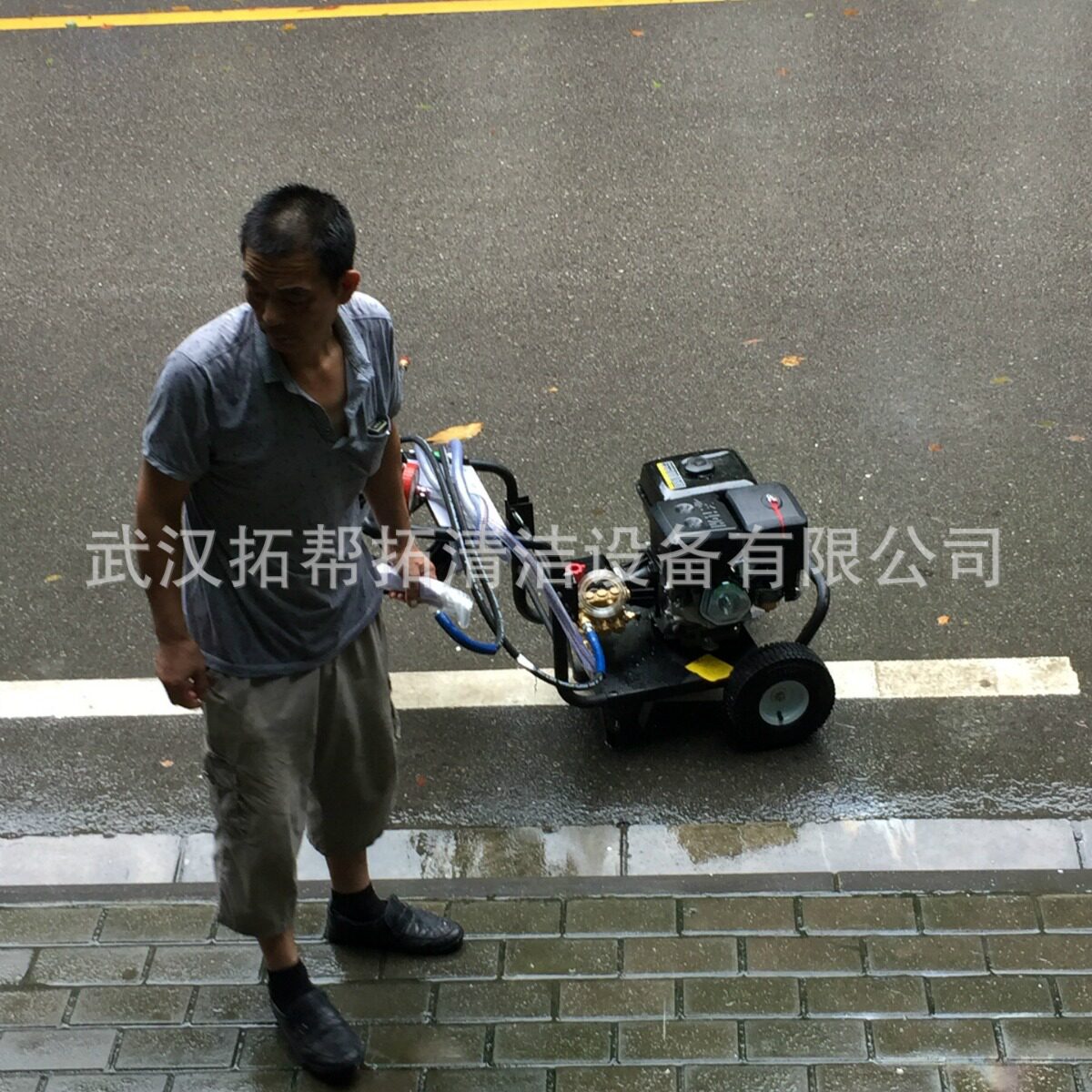 T275汽油高压清洗机 工业除外墙油漆铁锈移动式清洁机现货批发