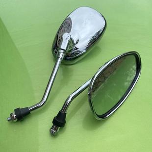 电动车小牛U+深远009踏板车后视镜A7复古反光镜龟王电镀镜倒车镜