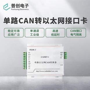 CANET-I 单路智能CAN转以太网适配器(流量6500帧/S,兼容ZLG)