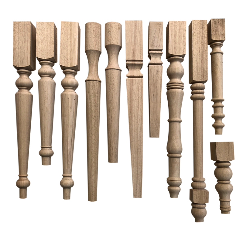 实木欧式桌脚柜脚 美式书桌脚 电视柜脚 沙发脚 车木圆脚 家具脚