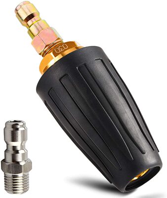 3000PSI 高压清洗机涡轮喷嘴 旋转清洗机喷嘴带 1/4英寸快速连接