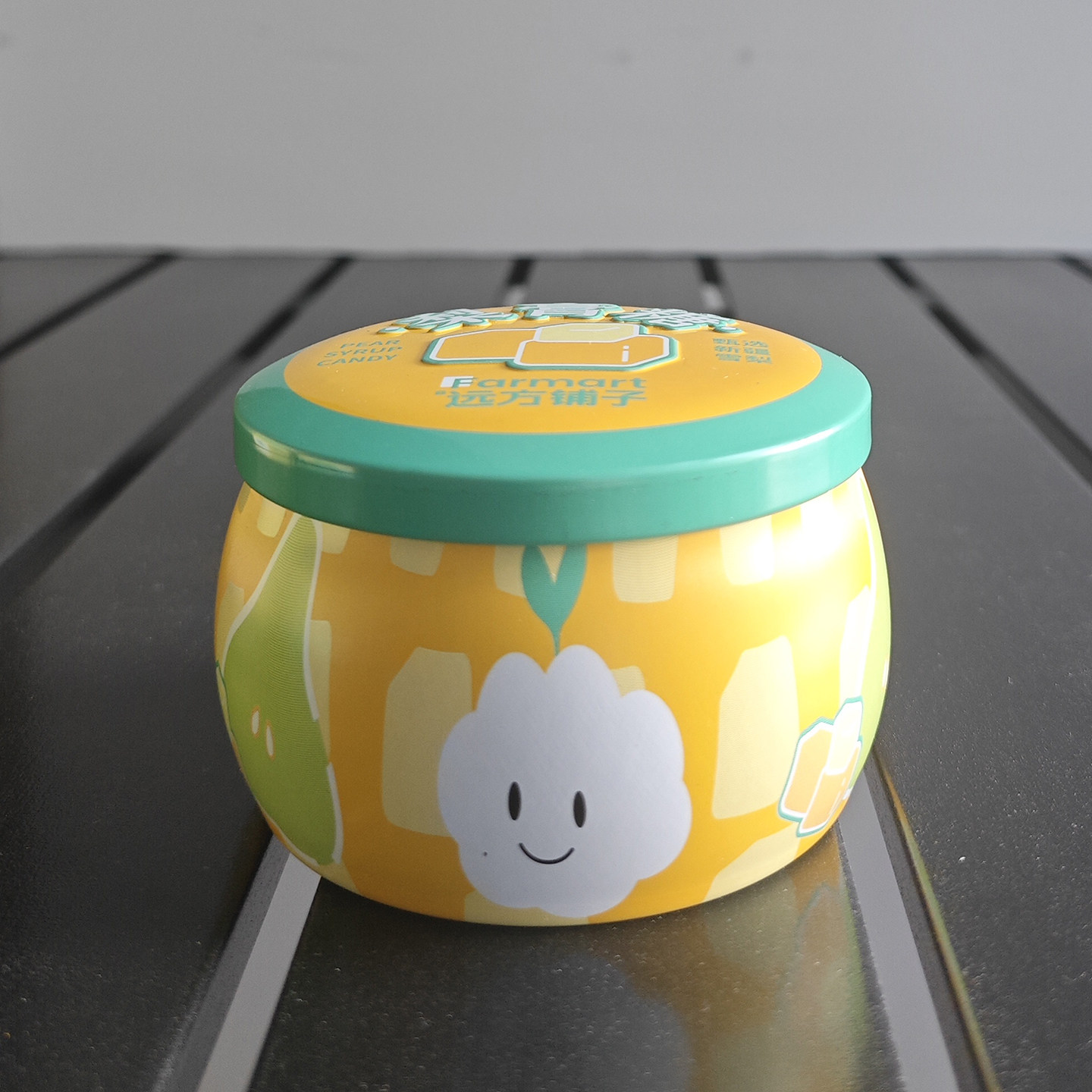 手工纯正梨膏糖可爱铁盒