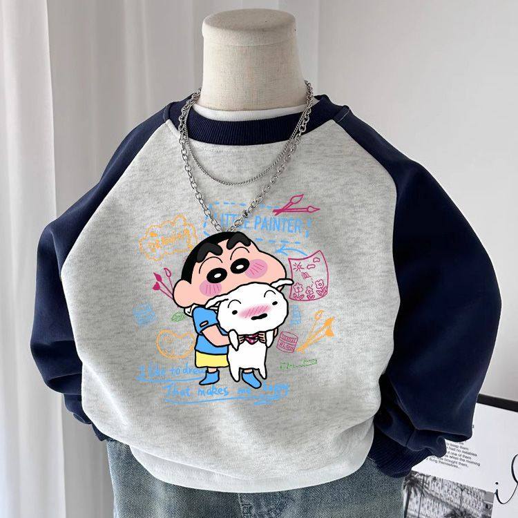 诗糖亚鹿春秋男女童韩版时髦卫衣