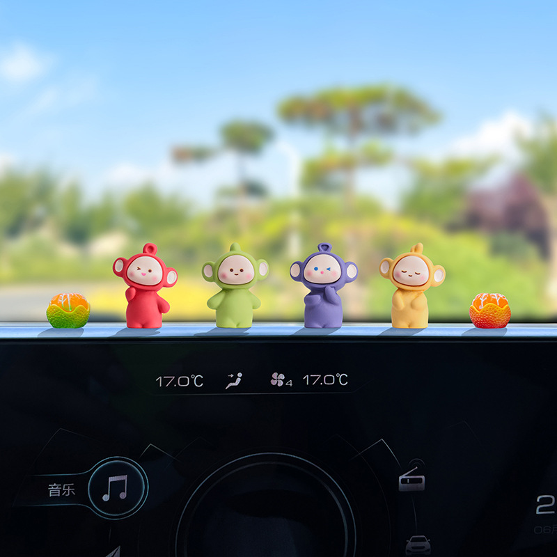「天线宝宝」治愈系车内装饰品摆件车载车上小公仔玩偶汽车中控台