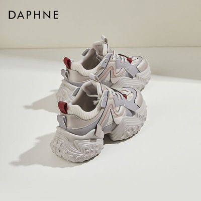 达芙妮厚底小白鞋女2025春