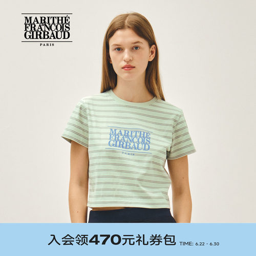 MARITHE女士经典LOGO短T恤