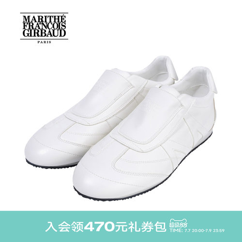 MARITHE女士M LOGO运动鞋 潮流休闲舒适圆头轻便耐穿鞋子25年秋冬