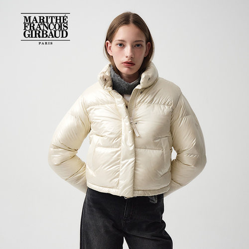 MARITHE女士亮面羽绒服