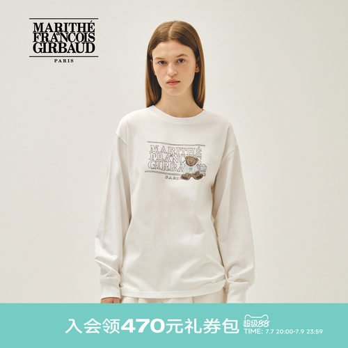 MARITHE涂鸦经典LOGO长袖T恤