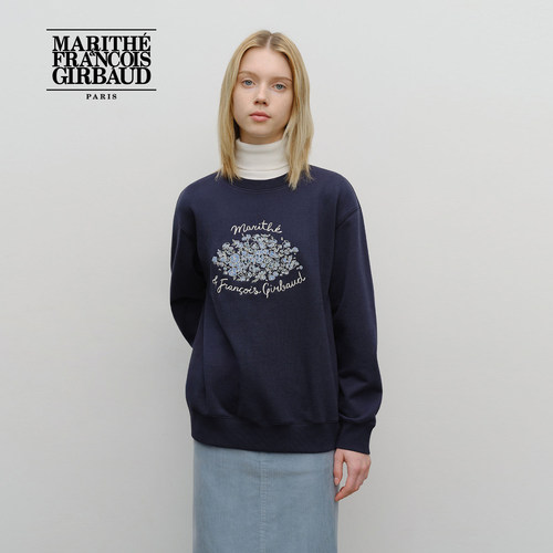 MARITHE男女同款花束图案卫衣