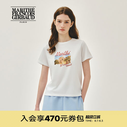 MARITHEAEROCOOL女度假印花T恤