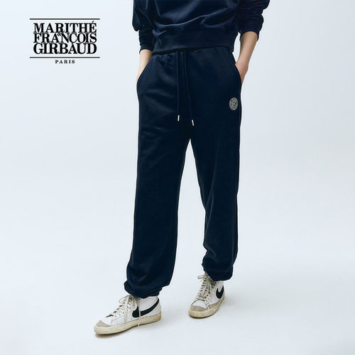 MARITHE女束脚卫裤潮流直筒长裤