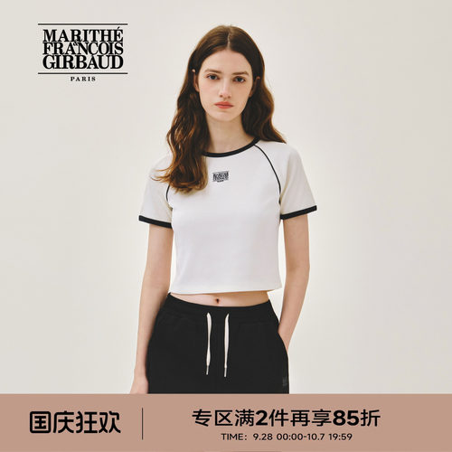 MARITHE女士小经典LOGO修身T恤