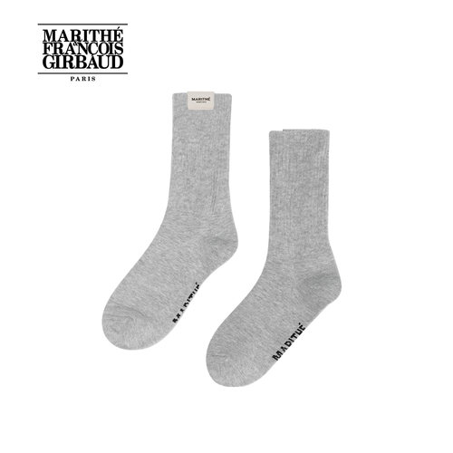 MARITHE女士常规LOGO袜子
