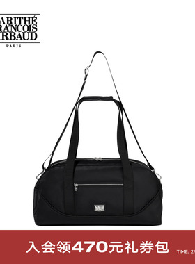 MARITHE大容量健身包 男女情侣经典LOGO皮标单肩包旅行包2025秋新