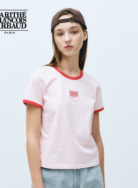 【高允真同款】MARITHE短袖T恤潮流经典LOGO2025年夏可露丽韩系