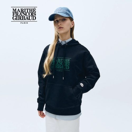 MARITHE经典LOGO连帽卫衣