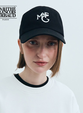 MARITHE鸭舌帽 宽帽檐男女同款情侣款刺绣棒球帽2025年秋冬韩系