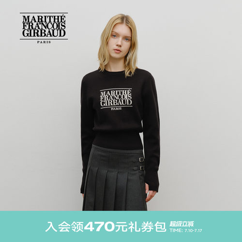 MARITHE女士经典LOGO毛衣
